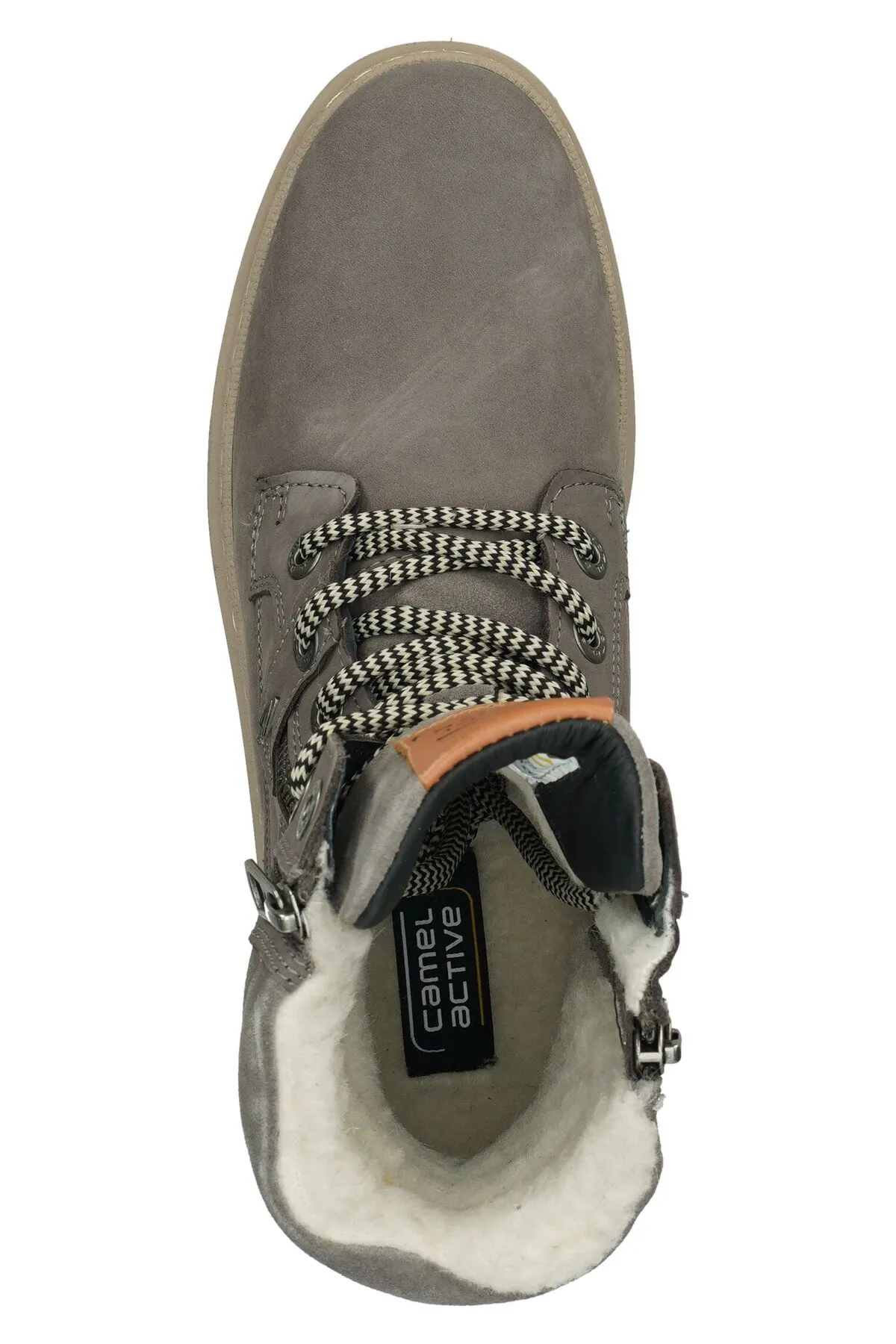 Camel Active  Stiefelette - Grau - Blockabsatz