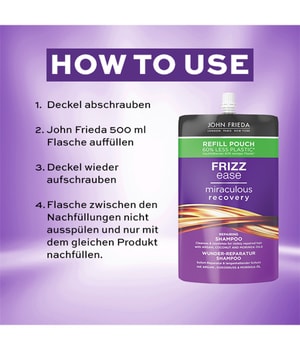 JOHN FRIEDA Frizz Ease miraculous recovery Refill Haarshampoo-500 ml