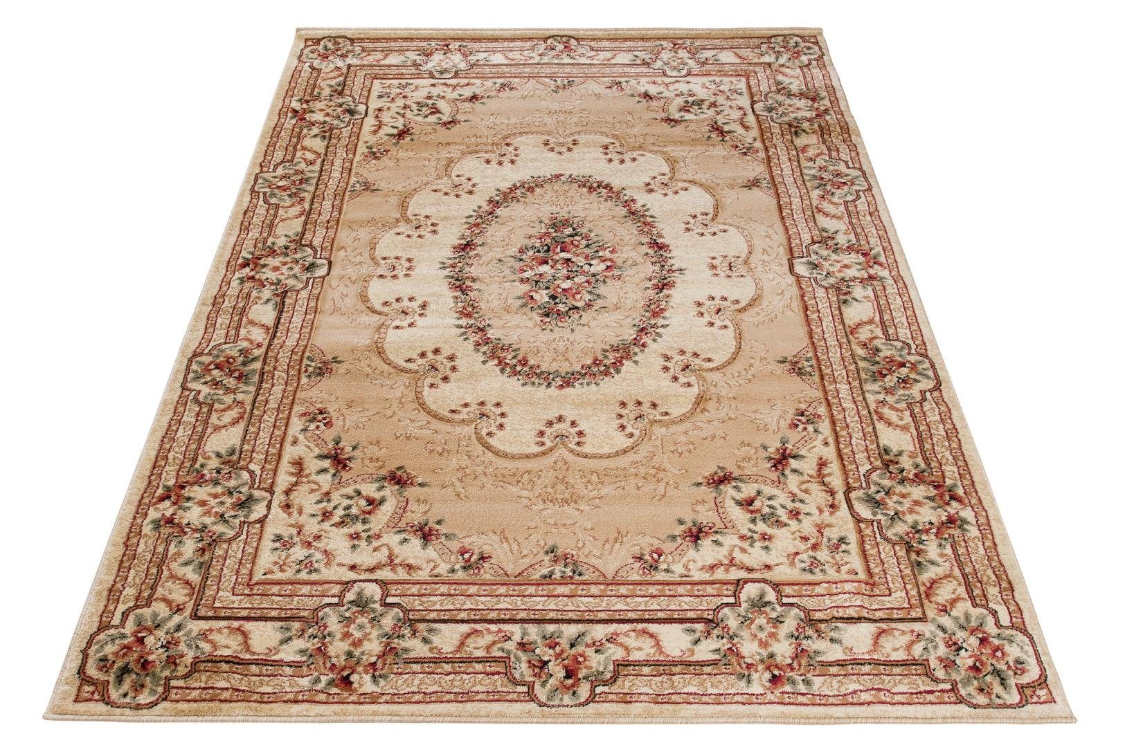 Orientteppich Oriente Teppich - Traditioneller Teppich Orient Beige, Mazovia, 60 x 100 cm, Geeignet für Fußbodenheizung, Pflegeleicht, Wohnzimmerteppich