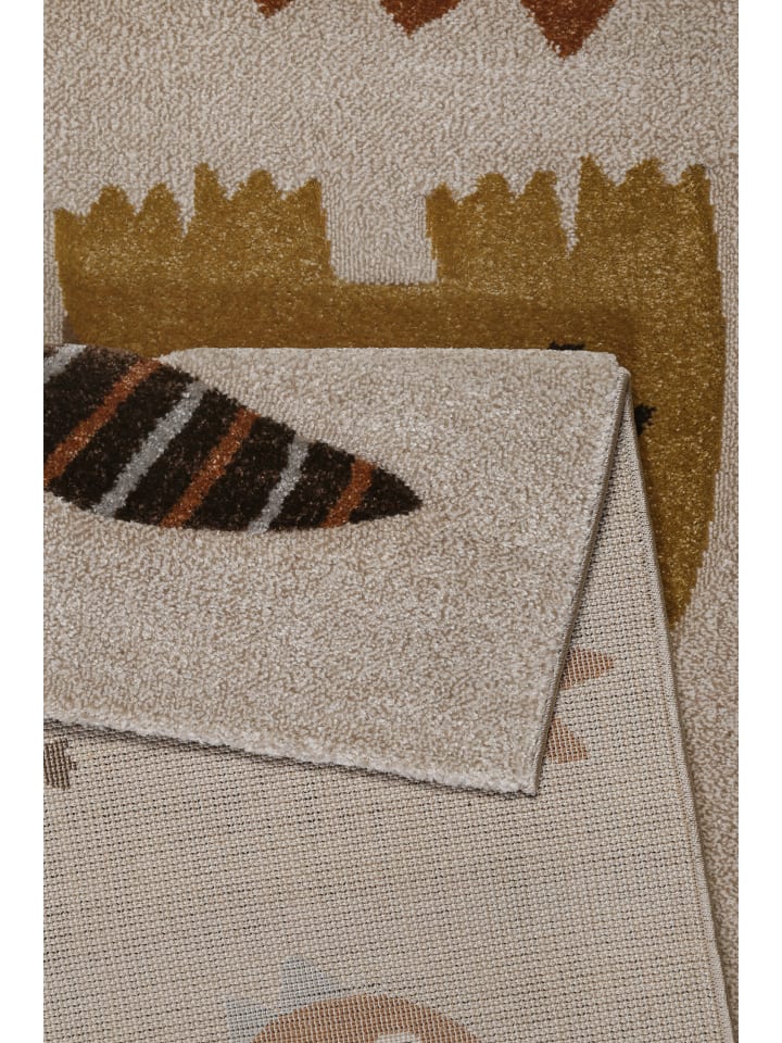 Smart Kids Kinderteppich T-Rex & Friends in sand beige meliert günstig kaufen