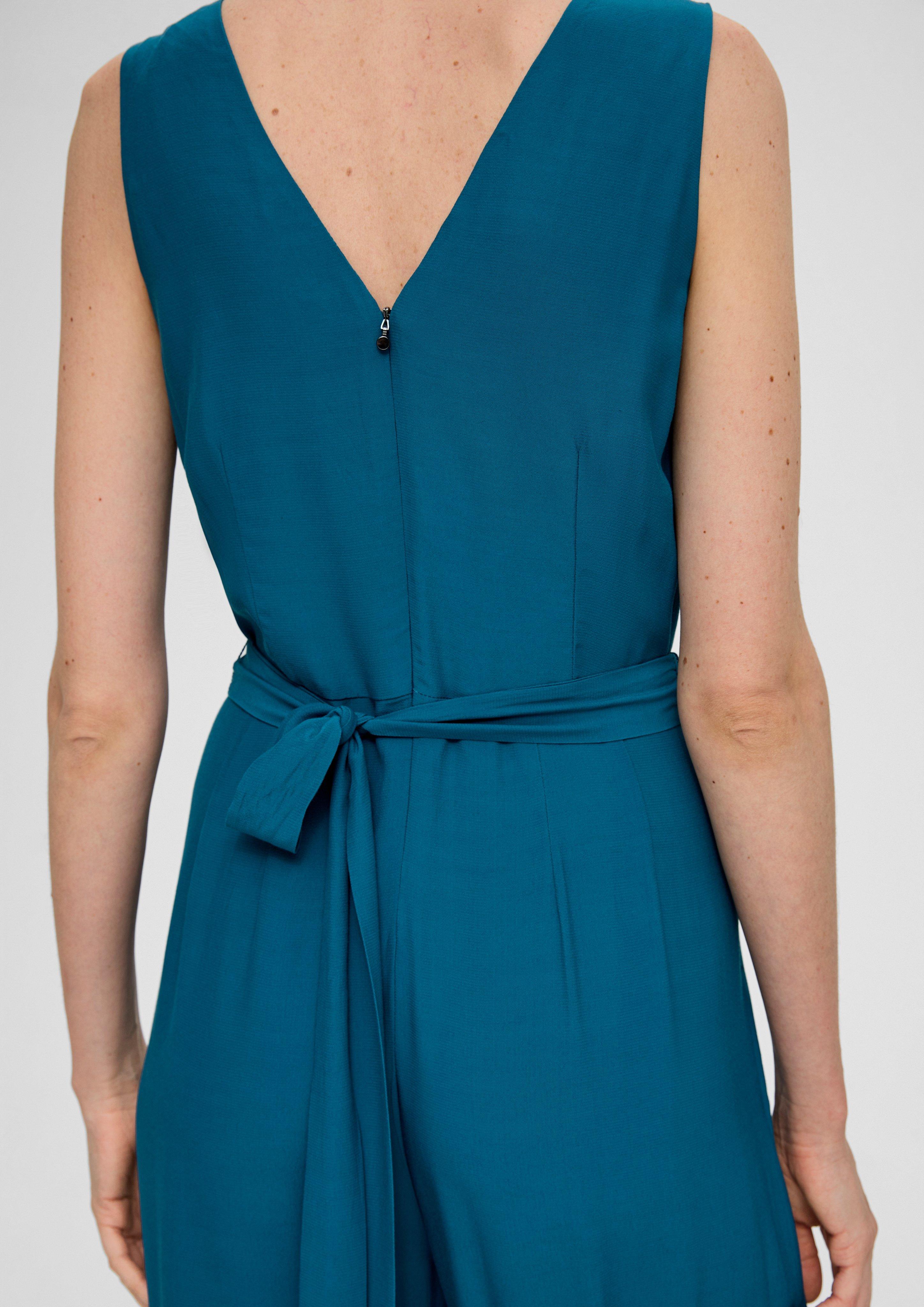Viskose-Jumpsuit mit Taillengürtel  2132301-6768