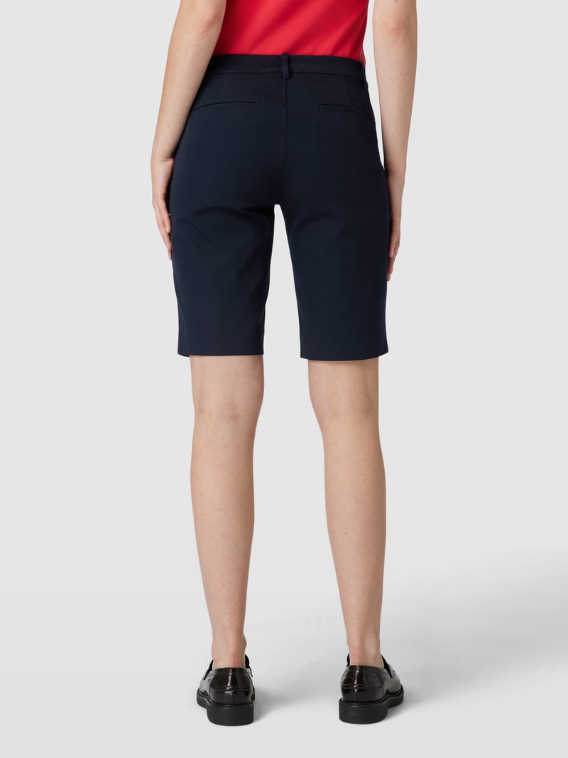 Bermudas mit Label-Detail Modell 'REALEEN' in marineblau