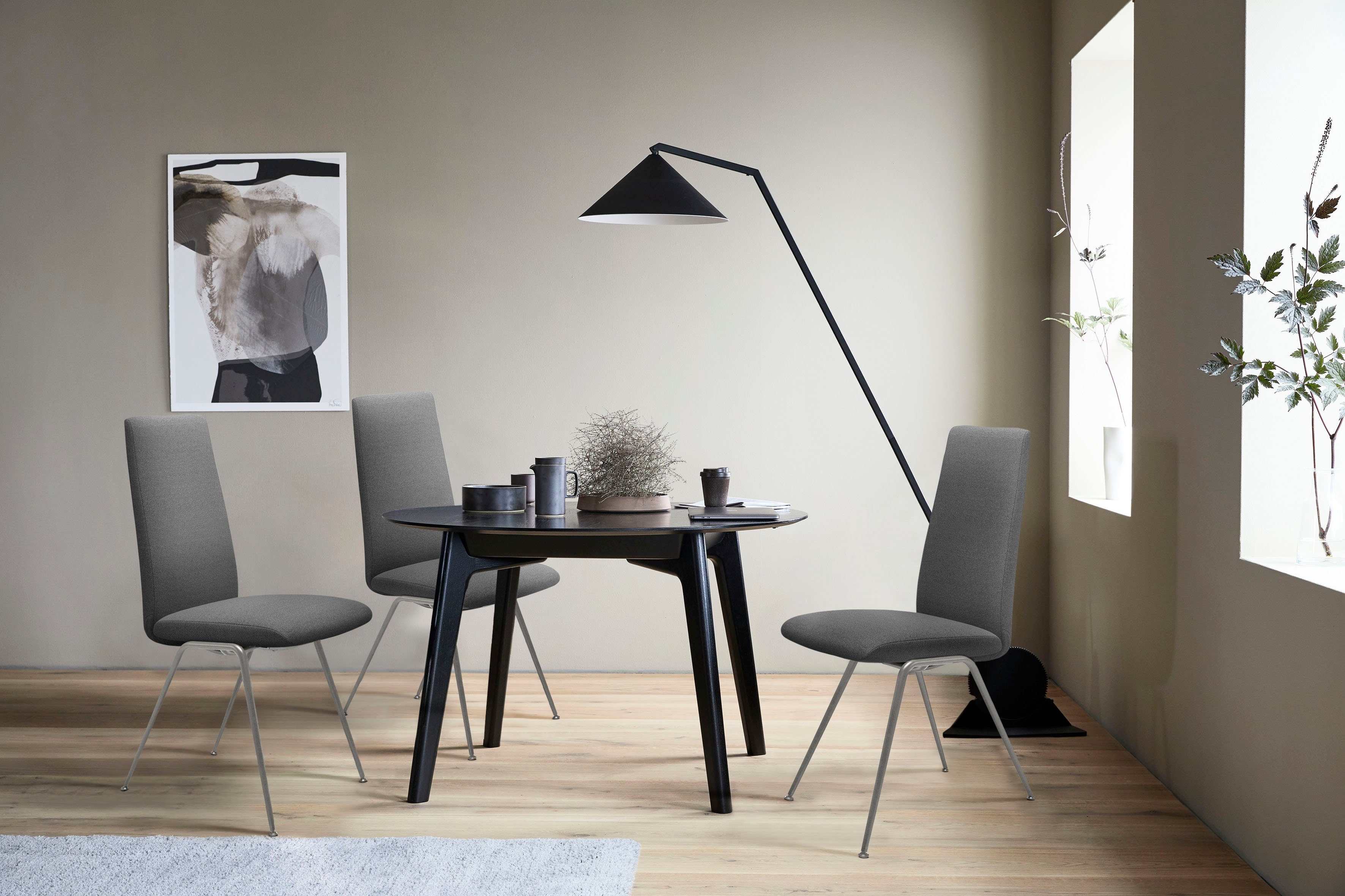 Stressless® Polsterstuhl Laurel, High Back, Größe M, mit Beinen aus Stahl in Chrom glänzend