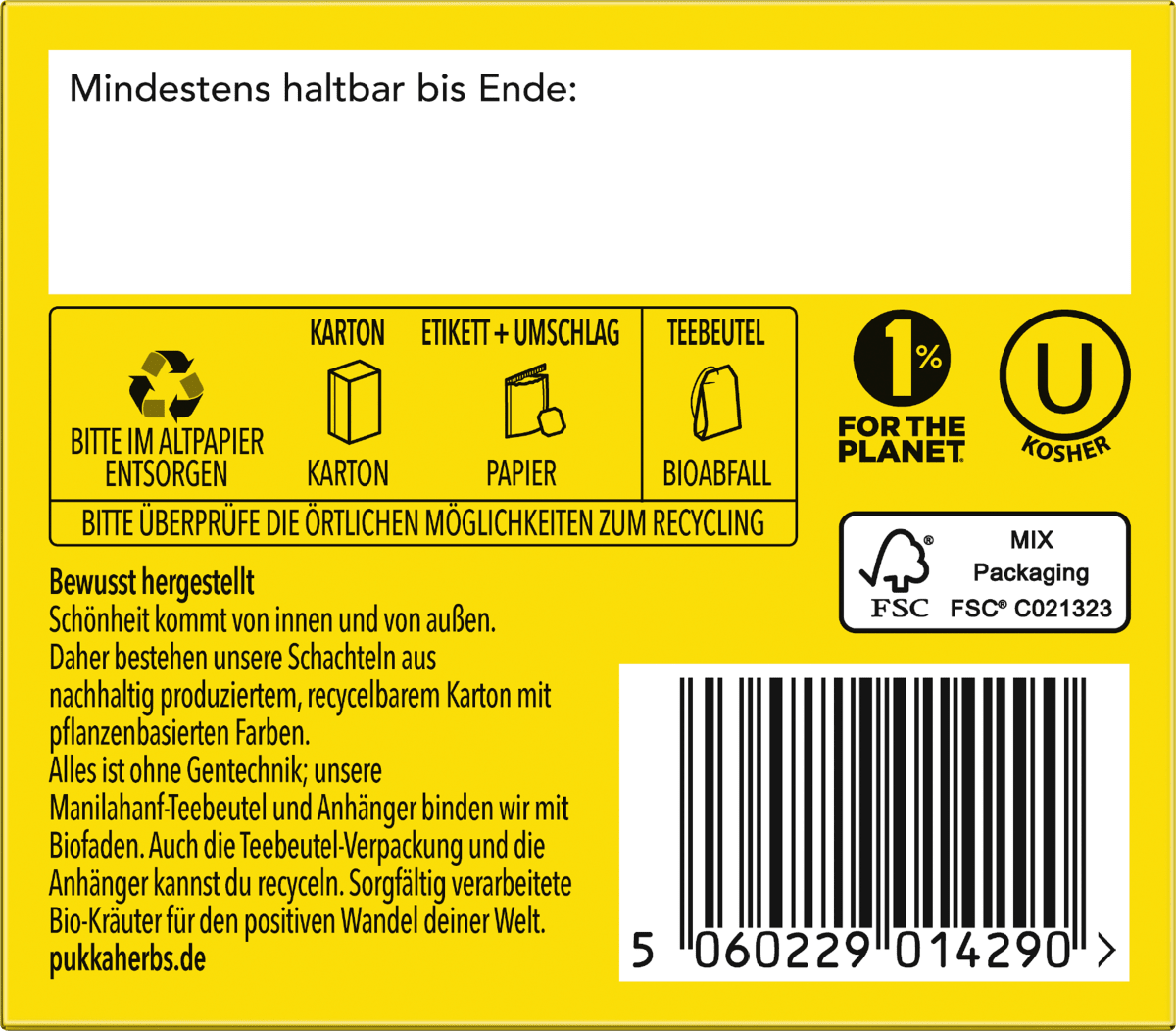 Kräutertee \Zitrone, Ingwer & Manuka-Honig\