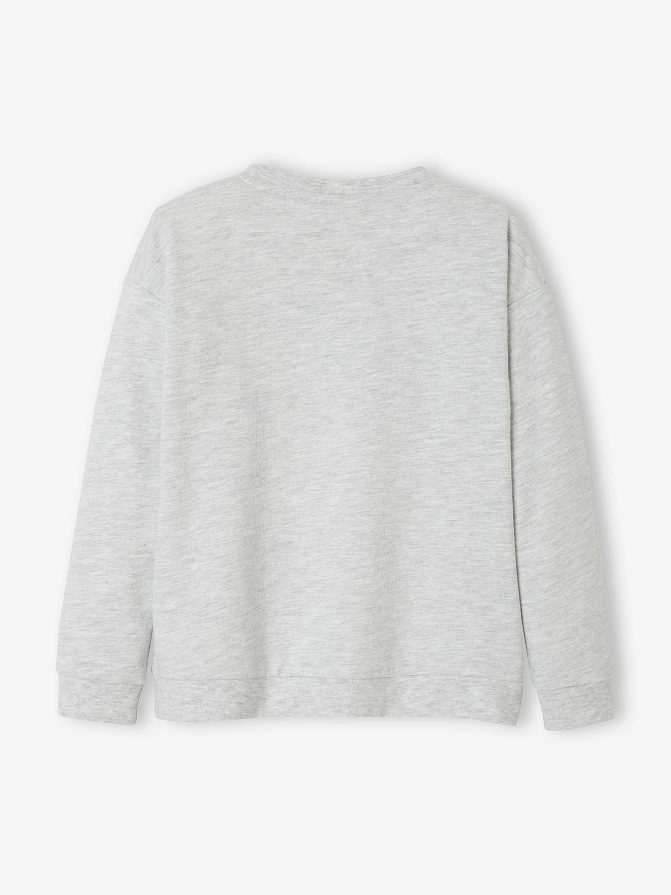 Sweat fille DS® Frozen gris chiné
