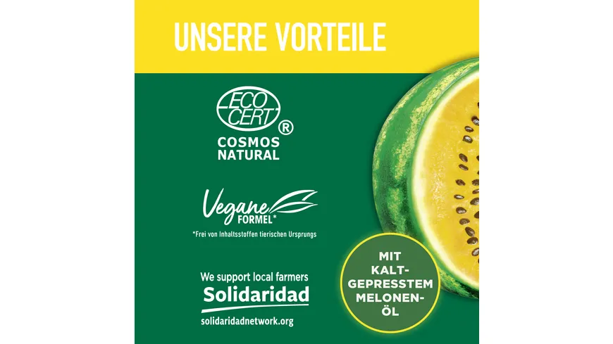 Nature Box festes Shampoo Frische mit Melonenöl 85 g