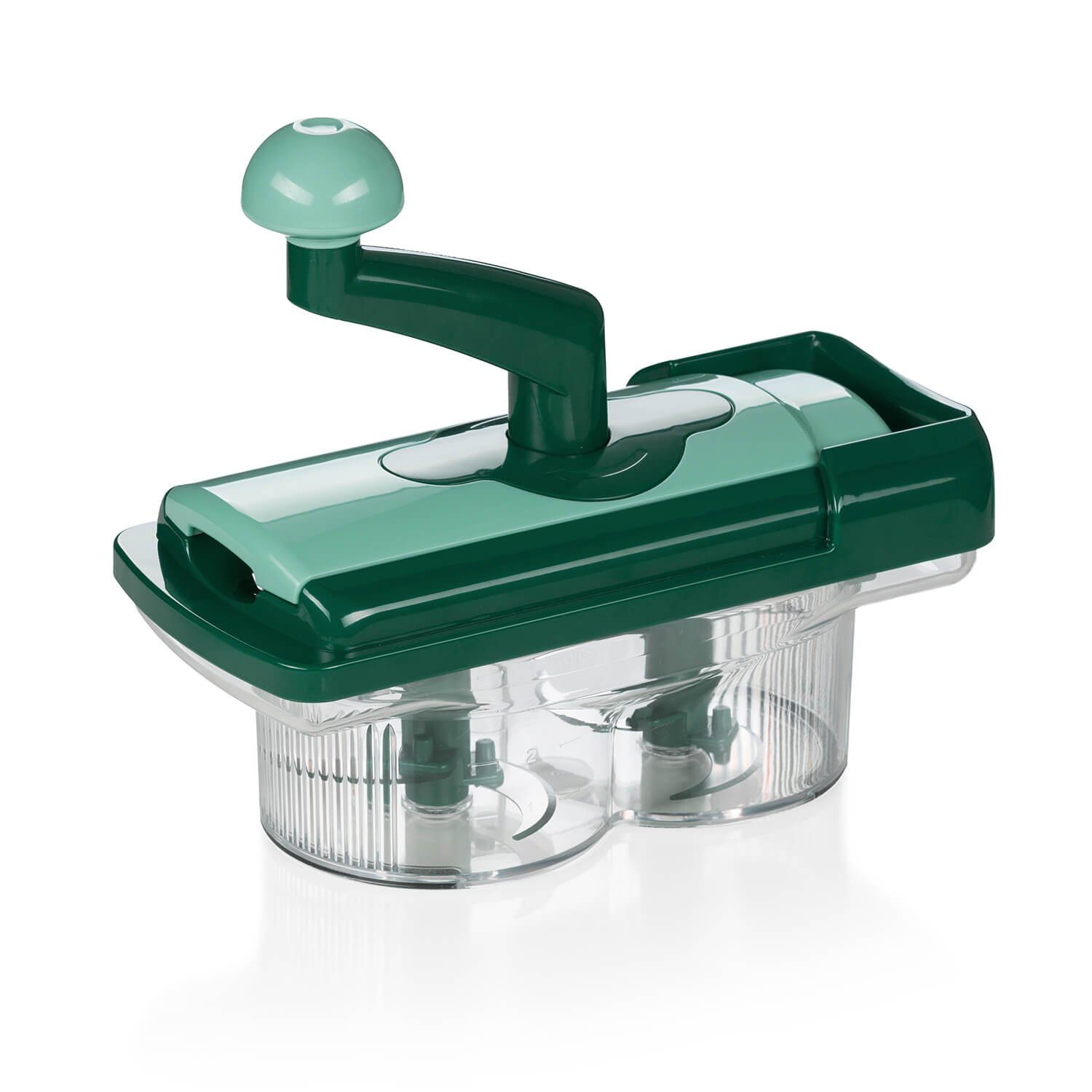 Genius Gemüseschneider Nicer Dicer Fusion smart, Set 34-tlg., mintgrün, präzisionsgeschliffene Klingen aus Edelstahl in GNOX-Qualität