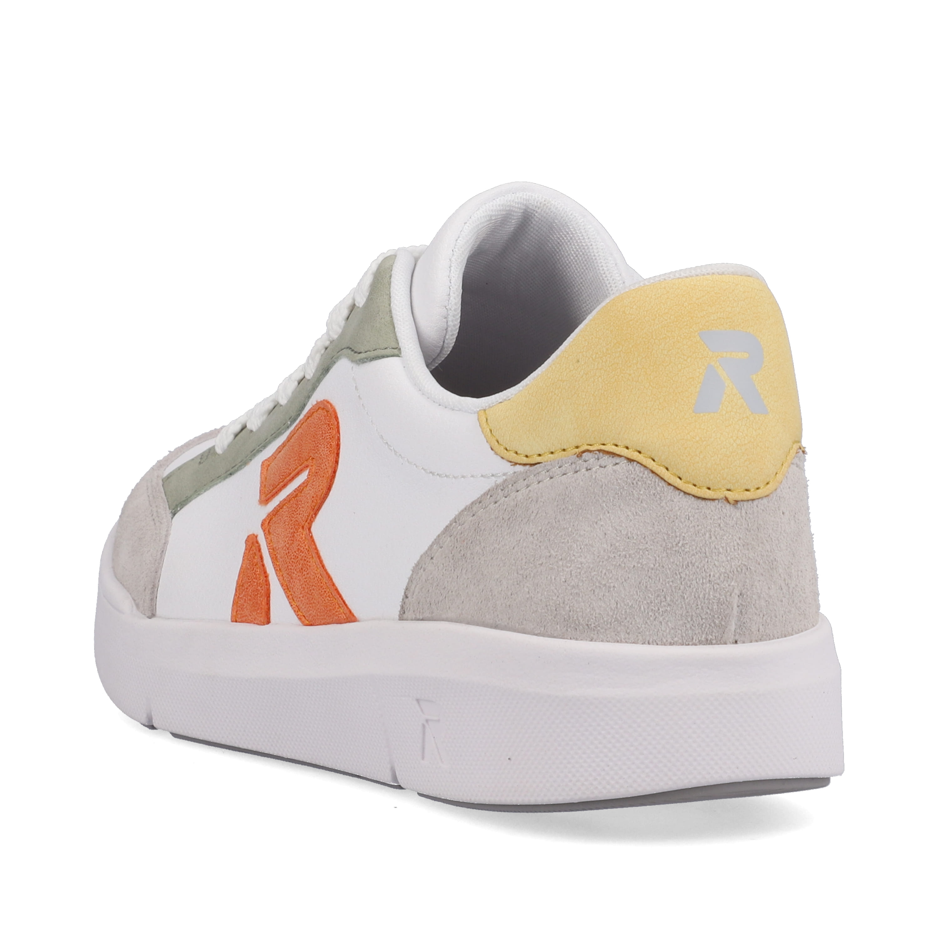 Rieker Damen Sneaker Low swan-white arctic-grey