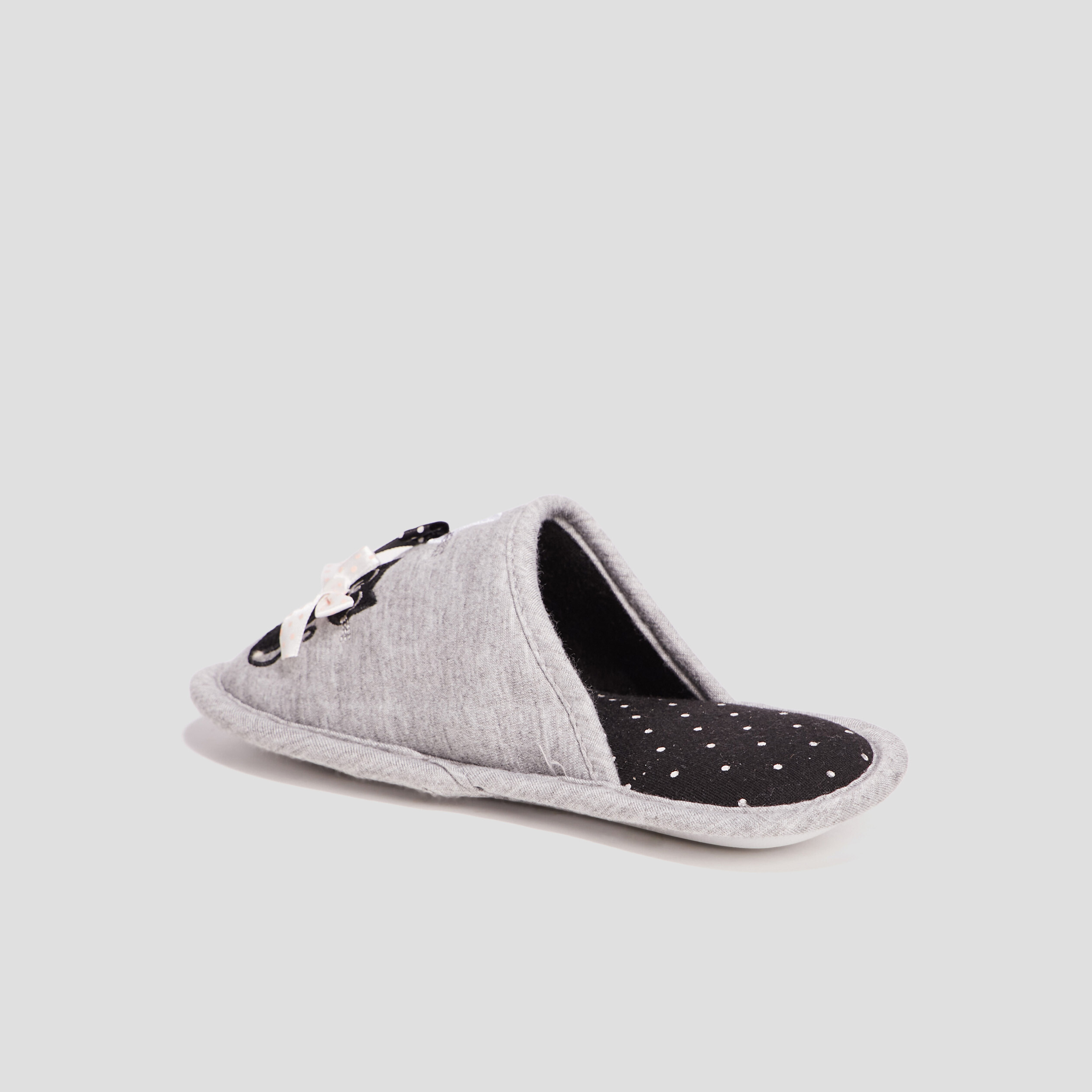 Chaussons mules gris fille | La Halle