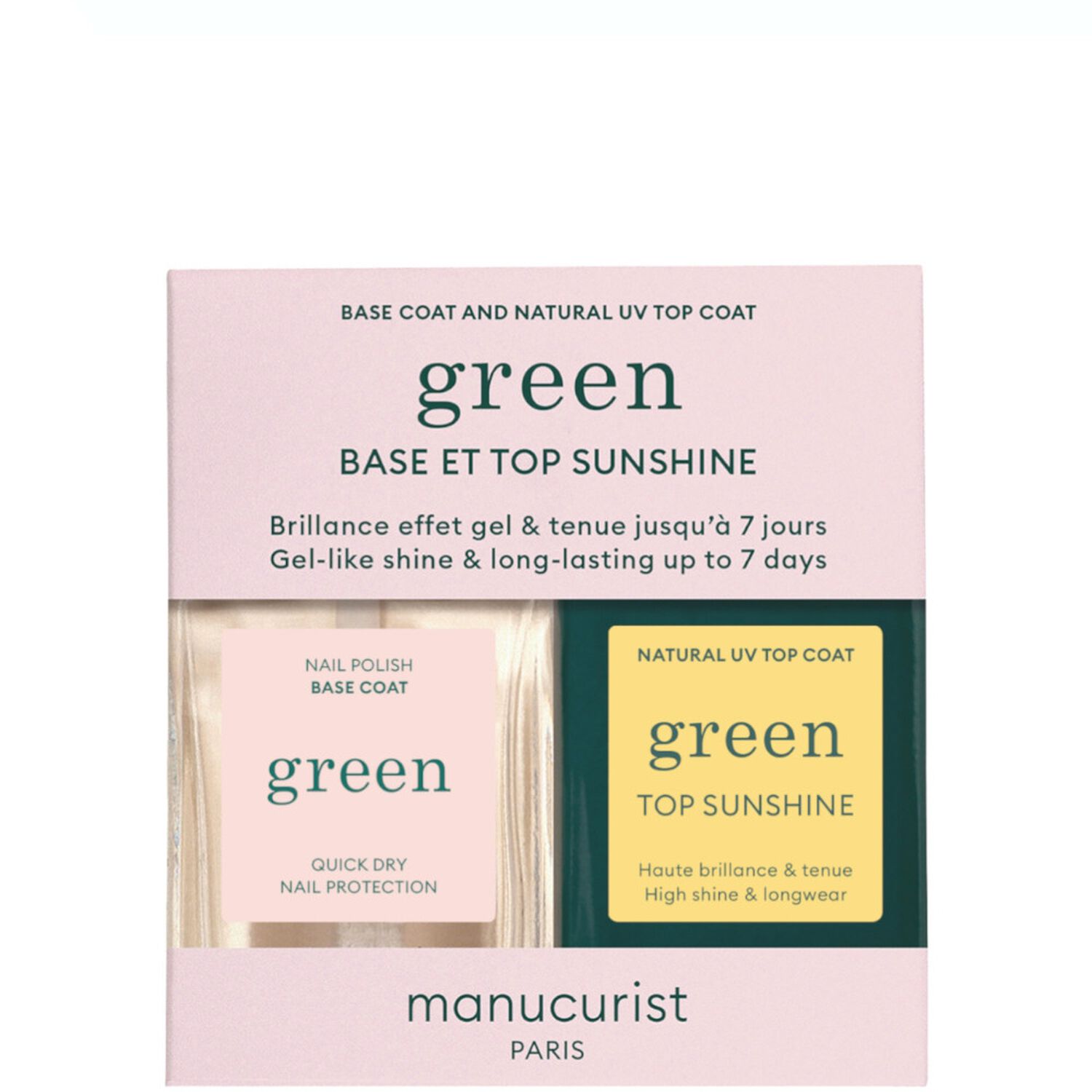Manucurist Green Duo Base 15 ml & Top Coat Sunshine 15 ml