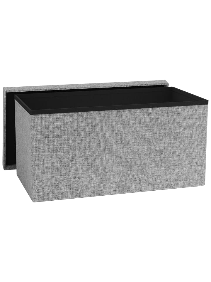 VCM  Stoff Sitztruhe Sitzbank Aufbewahrungsbox Boxas in Grau günstig kaufen onesize