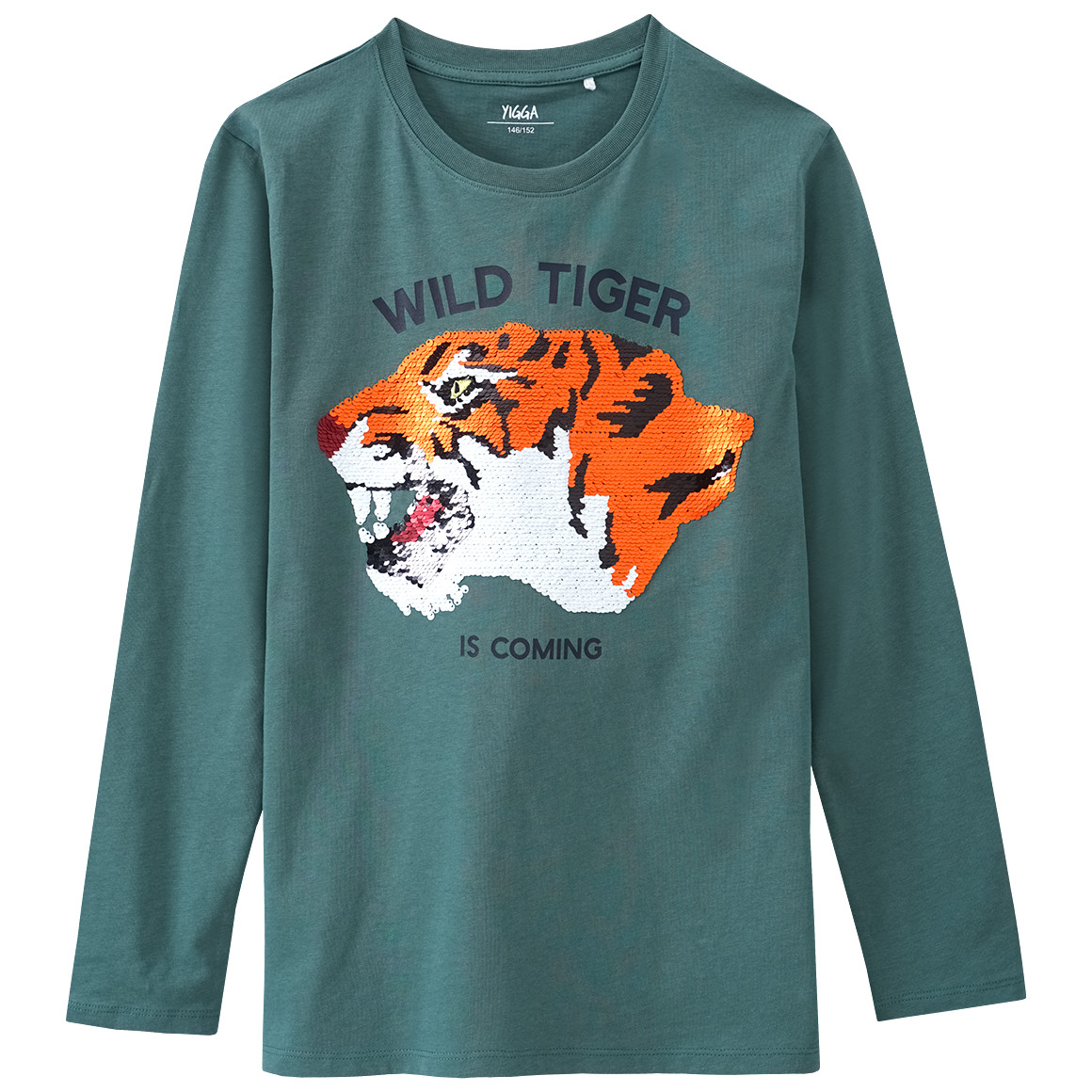 Jungen Langarmshirt mit Wendepailletten