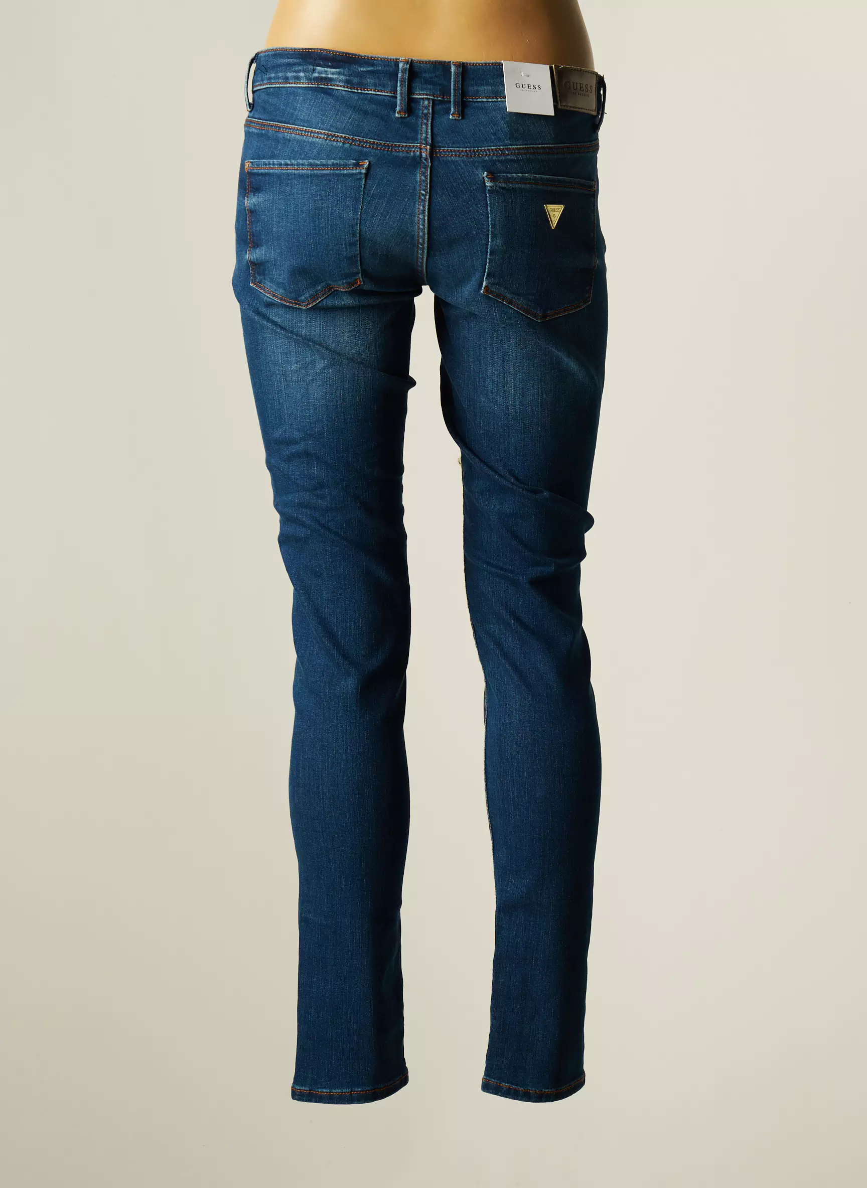 Guess Jeans Coupe Slim Femme couleur bleu