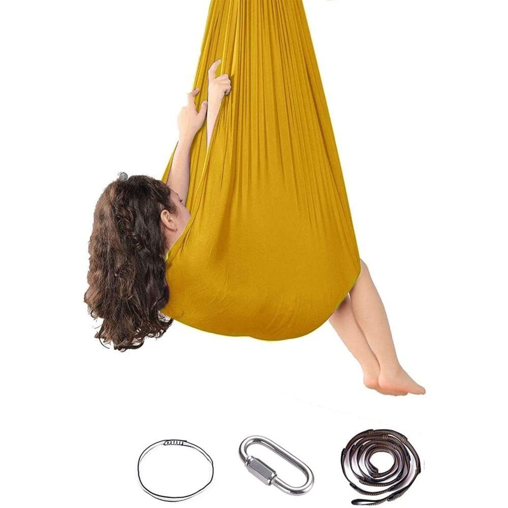 GelldG Hängemattengestell Kinder Schwingen Hängematte Therapie Schaukeltuch, Sensory Swing