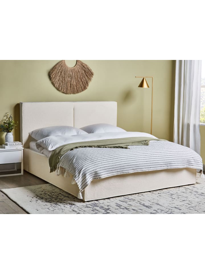 Beliani Doppelbett MOISSAC in Weiß/Schwarz - (W) 177 x (H) 108 x (L) 224 cm günstig kaufen onesize