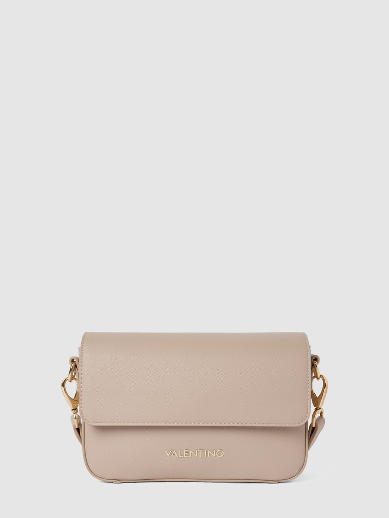 Handtasche mit Label-Detail Modell 'ZERO' in beige