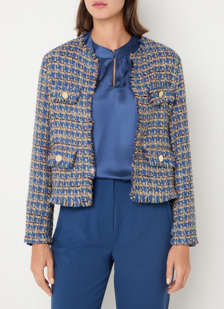 Ανοιχτό μπουφάν Gerry Weber με όψη τουίντ και lurex