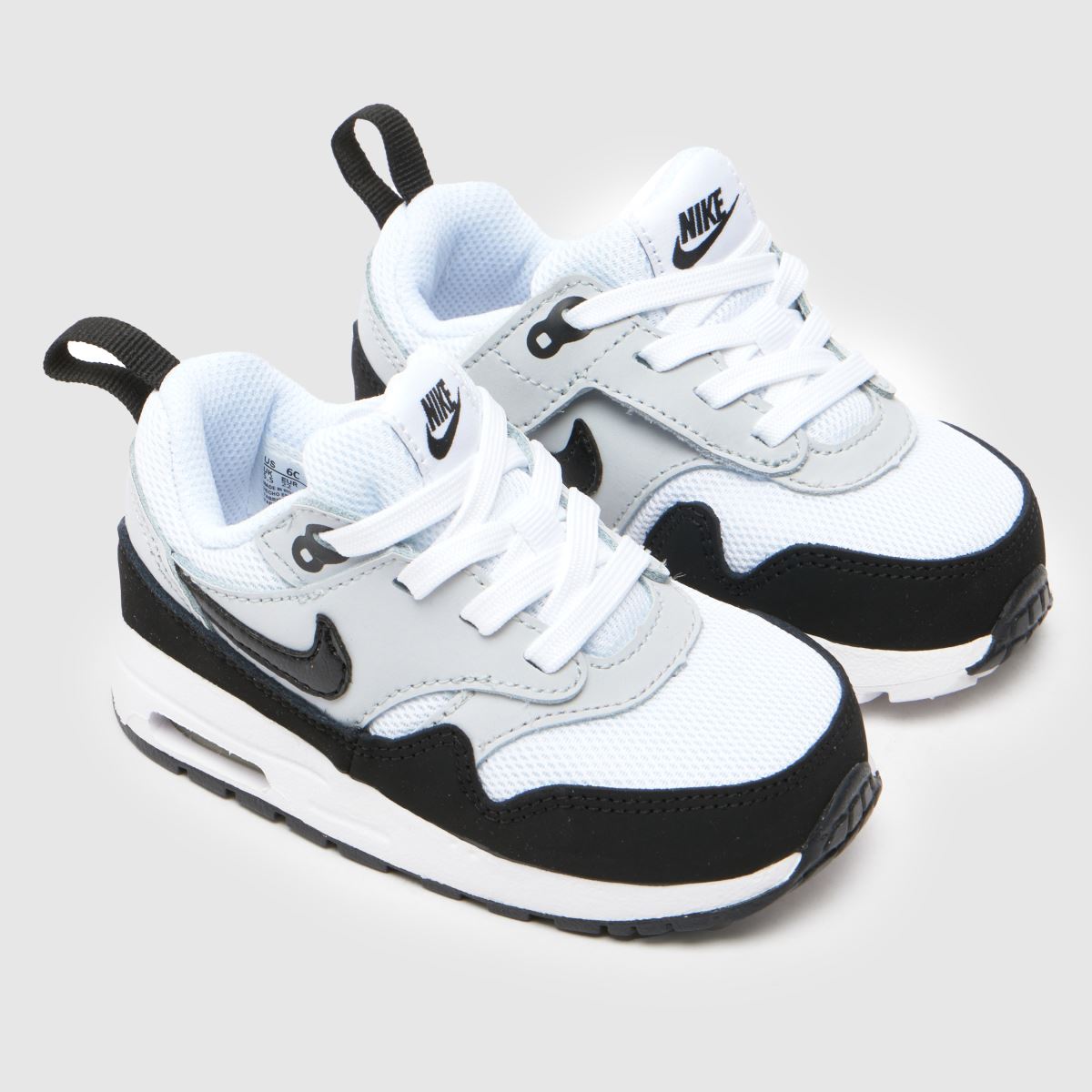 Nike Air Max 1 Easyon gyerek cipő, fekete-fehér, 42