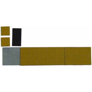 Magnet Bases 25x25mm 10x2 inkl. Ferro Soft Folie