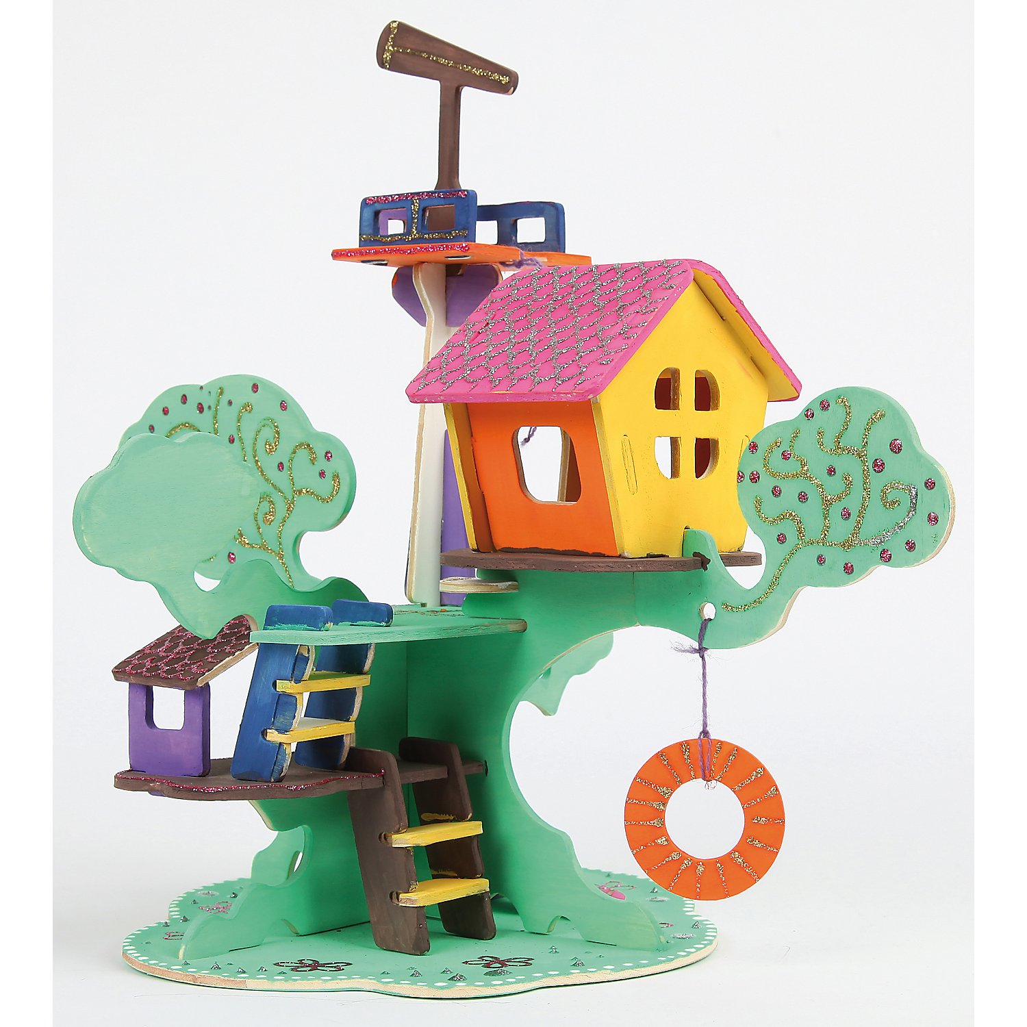 Holzbausatz Baumhaus, 28 x 26 cm
