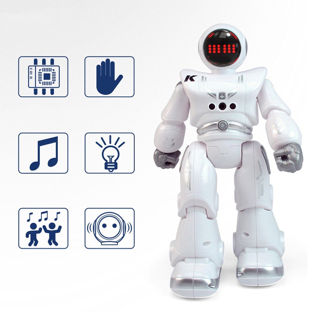 efaso RC-Roboter R18 Ferngesteuerter Roboter - Intelligente Programmierung / Auto-Demo, Gestikerkennung / Lieder & Tänze / LED Beleuchtung