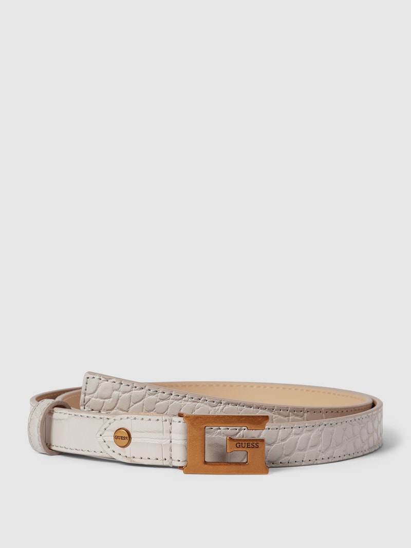 Gürtel in Leder-Optik in stein