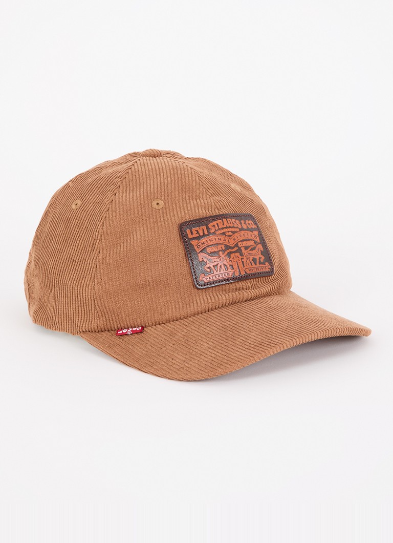 Cappellino Levi's Relaxed Dad Heritage in velluto a coste con logo