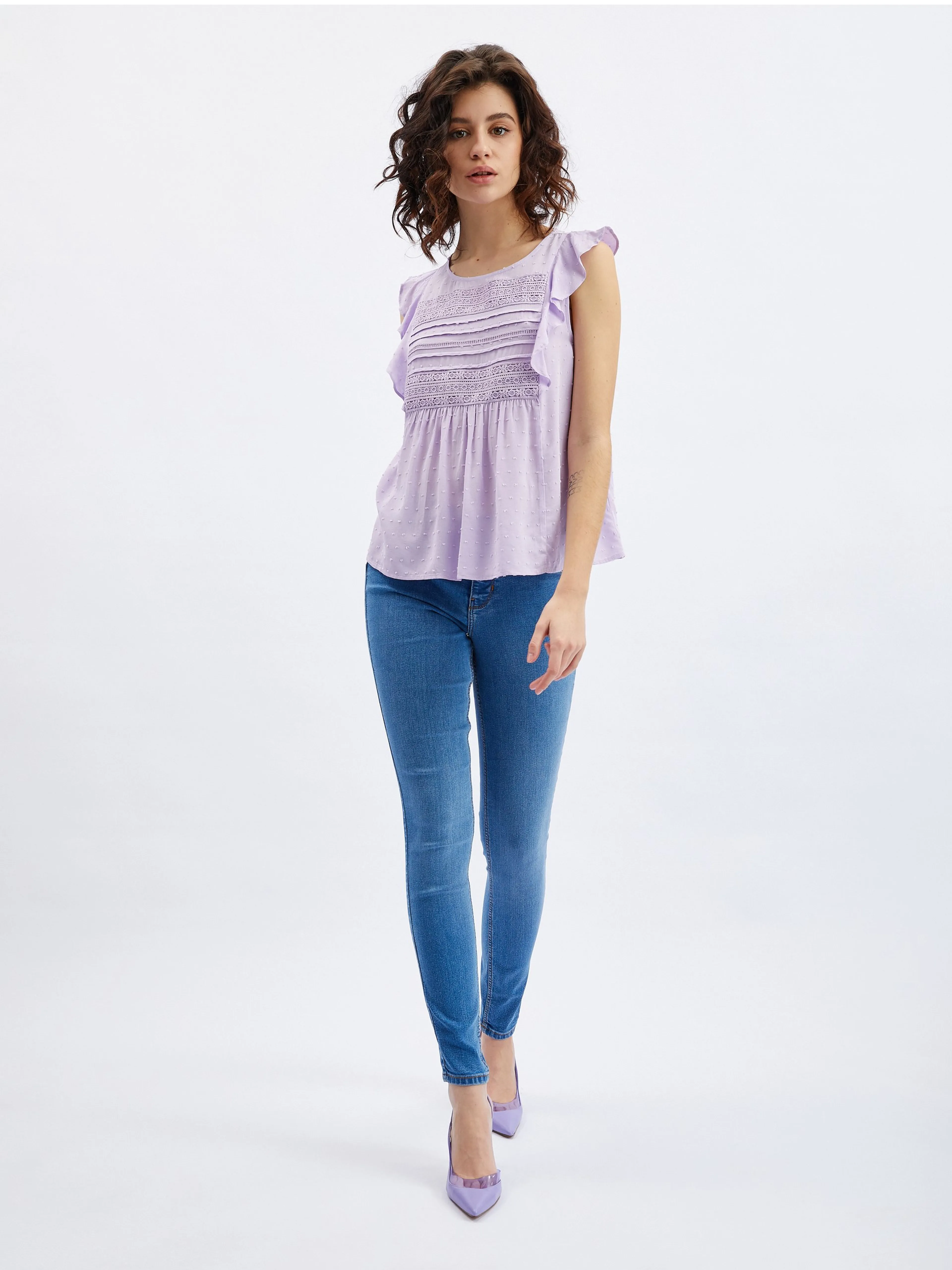 Lila Damenbluse ORSAY