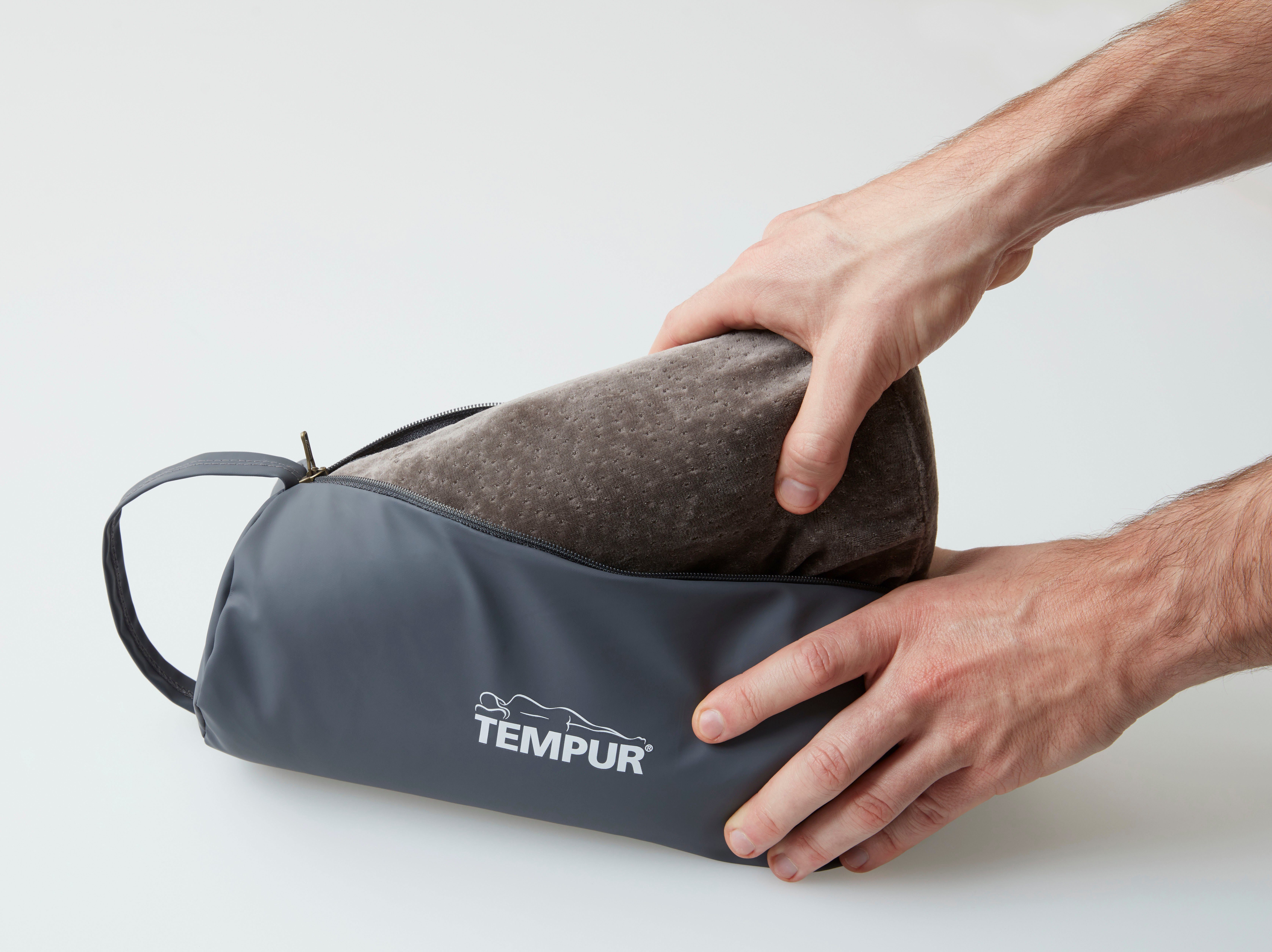 Nackenstützkissen Tempur® Reisekissen, Tempur, Füllung: Viskoschaum, Bezug: Baumwolle & Polyester, Rückenschläfer, Seitenschläfer, für zuhause & auf Reisen