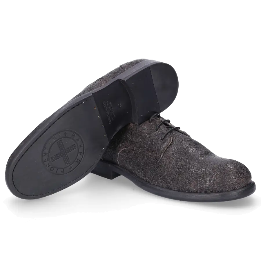 Fiorentini + Baker - Schnürschuhe GUMY Glattleder Prägung schwarz - schwarz