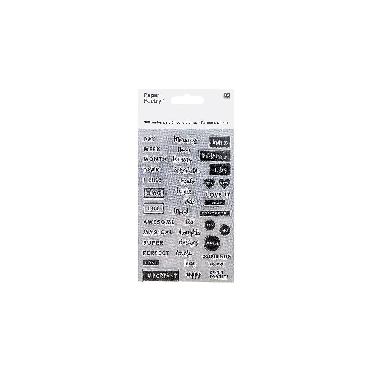 Silikonstempel, Bullet Diary, Notizen