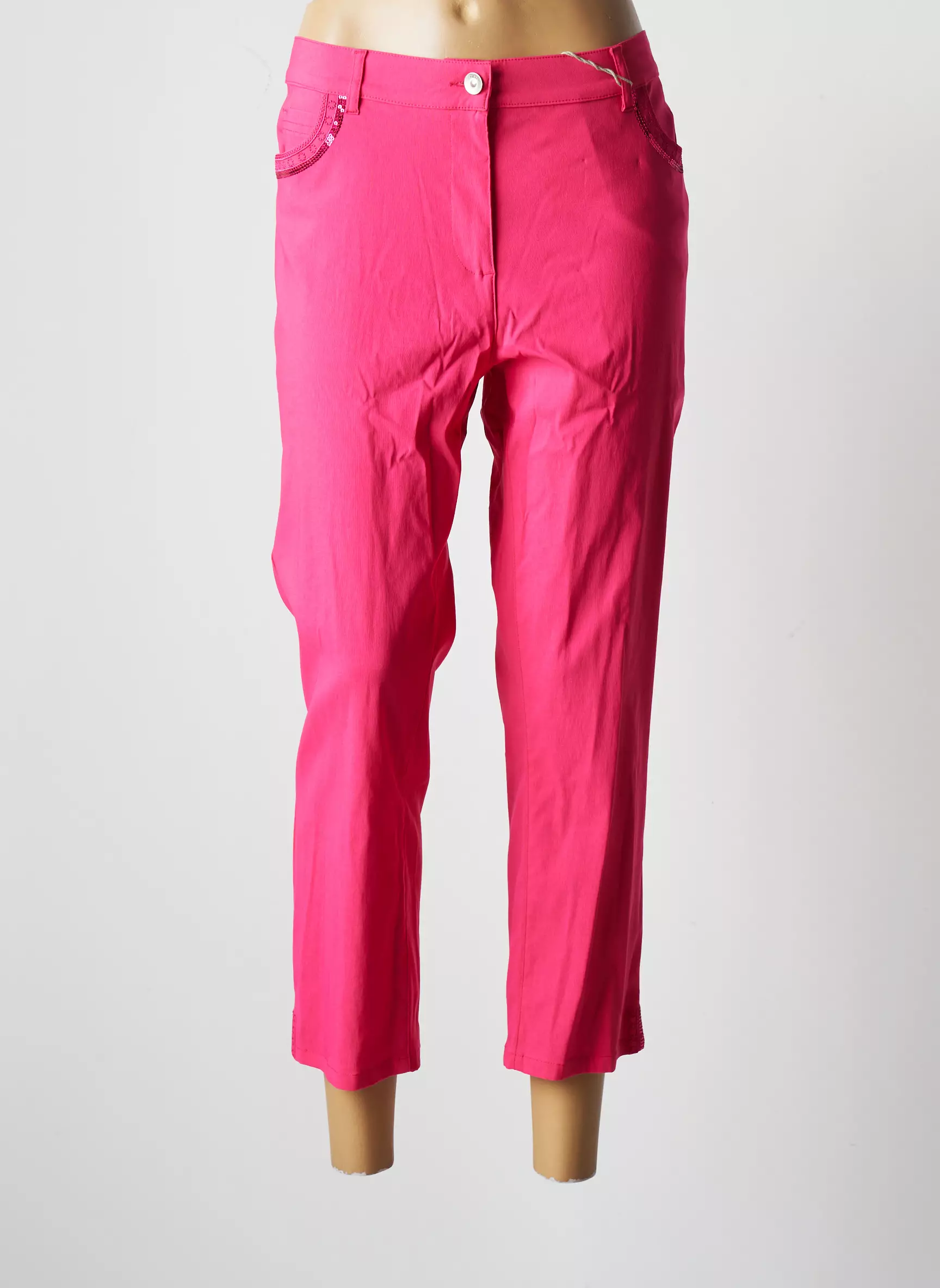 Diane Laury Pantalon7 8 Femme couleur rose