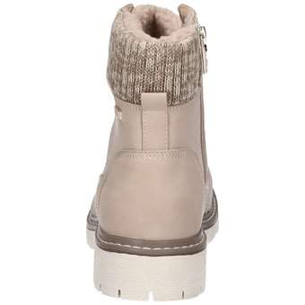 Tom Tailor Schnür Boots in beige