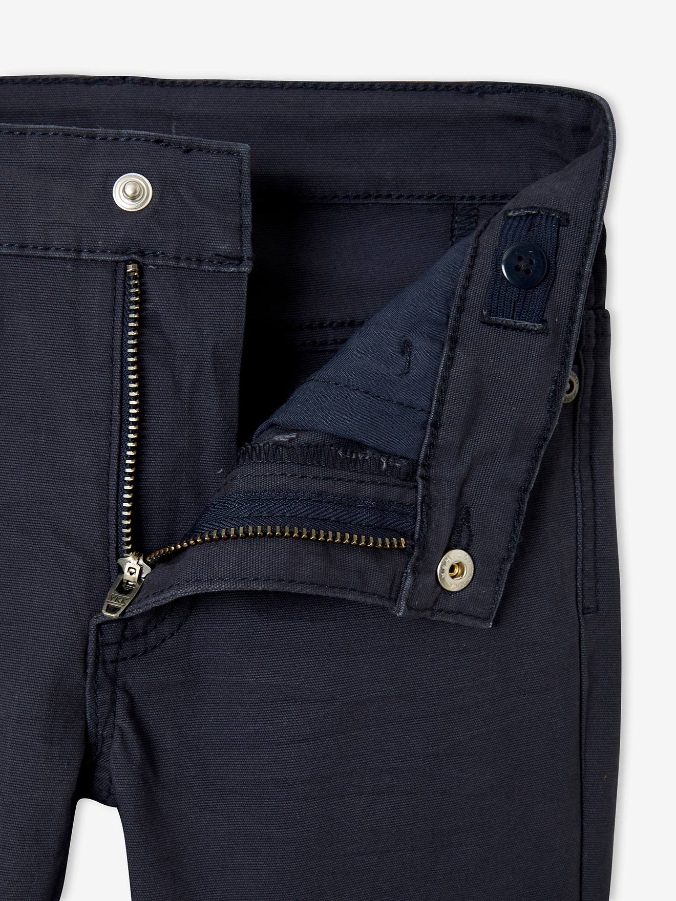 Pantalon droit indestructible garçon kaki fonce