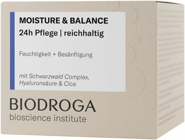 Biodroga Bioscience Institute Moisture & Balance 24h Pflege reichhaltig  Gesichtscreme