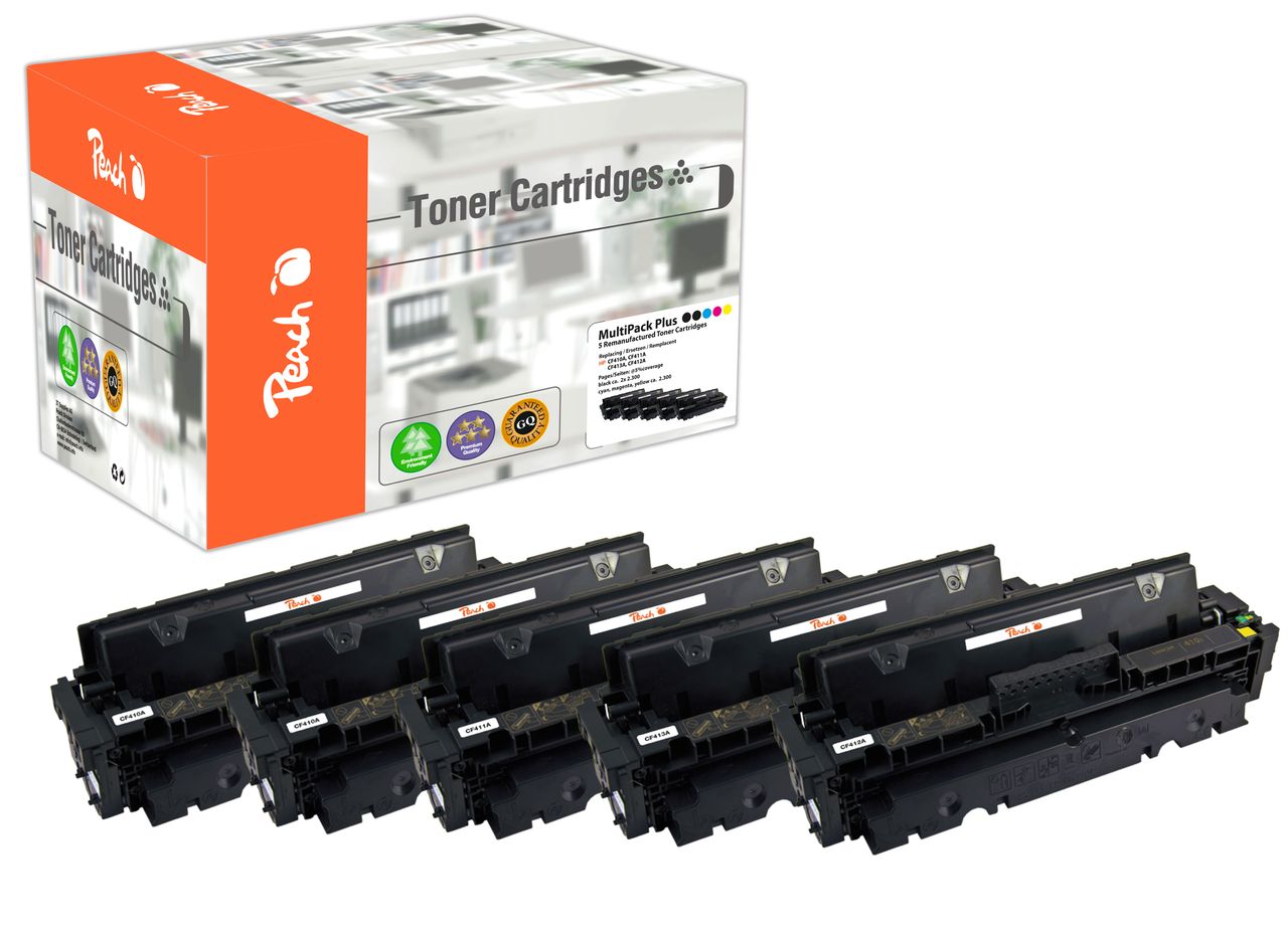 Peach Spar Pack Plus Tonermodule ersetzt HP No. 410A