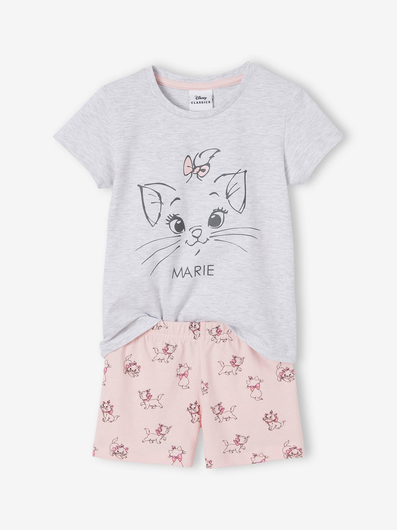 Pyjashort fille DS® Marie les Aristochats rose imprimé