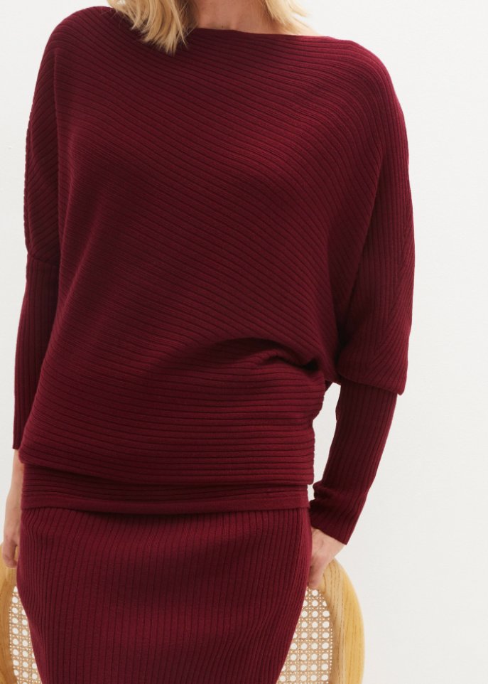 Pullover mit Carmen-Ausschnitt