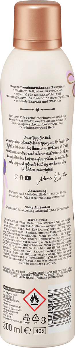 Haarspray flexibler Halt, 300 ml