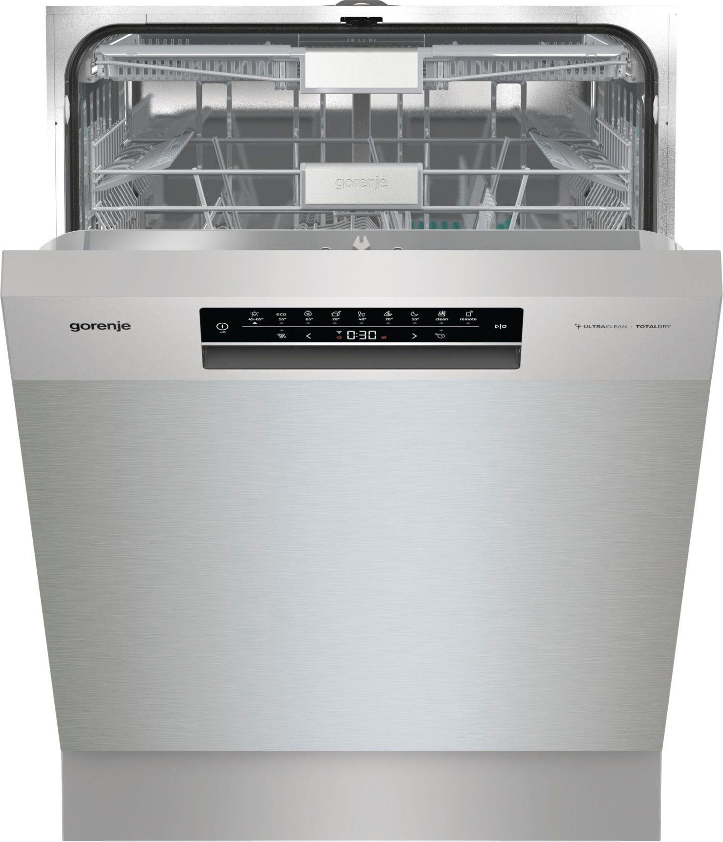 GORENJE Unterbaugeschirrspüler, GU673C60X, 16 Maßgedecke, automatische Türöffnung