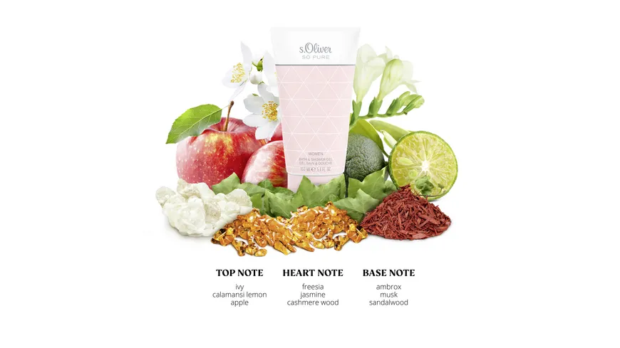 s.Oliver SO PURE Women Bath & Showergel 150 ml
