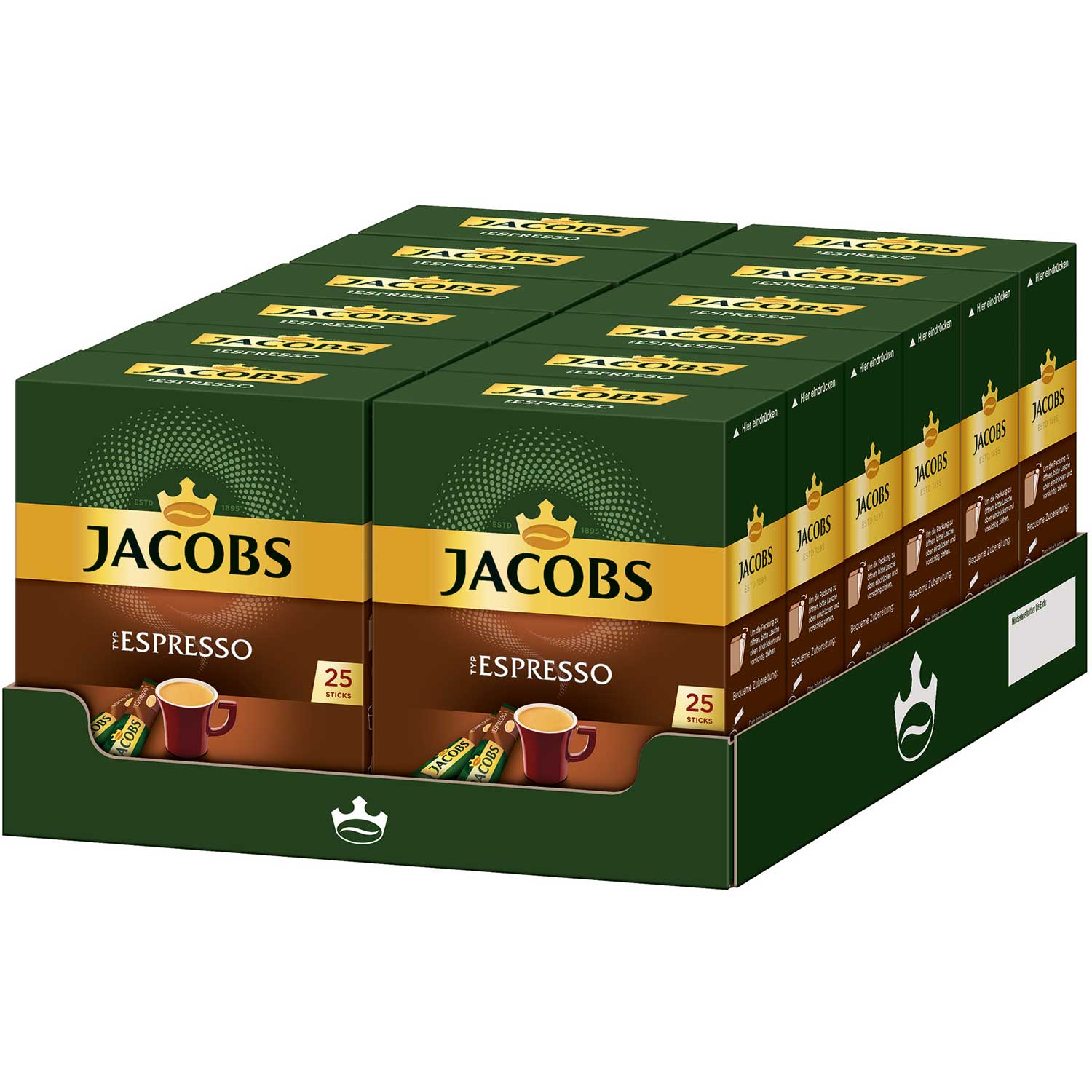 Jacobs Typ Espresso Sticks 25er