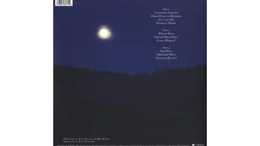 Harvest Moon(Crystal Clear Vinyl) Etched on Side D