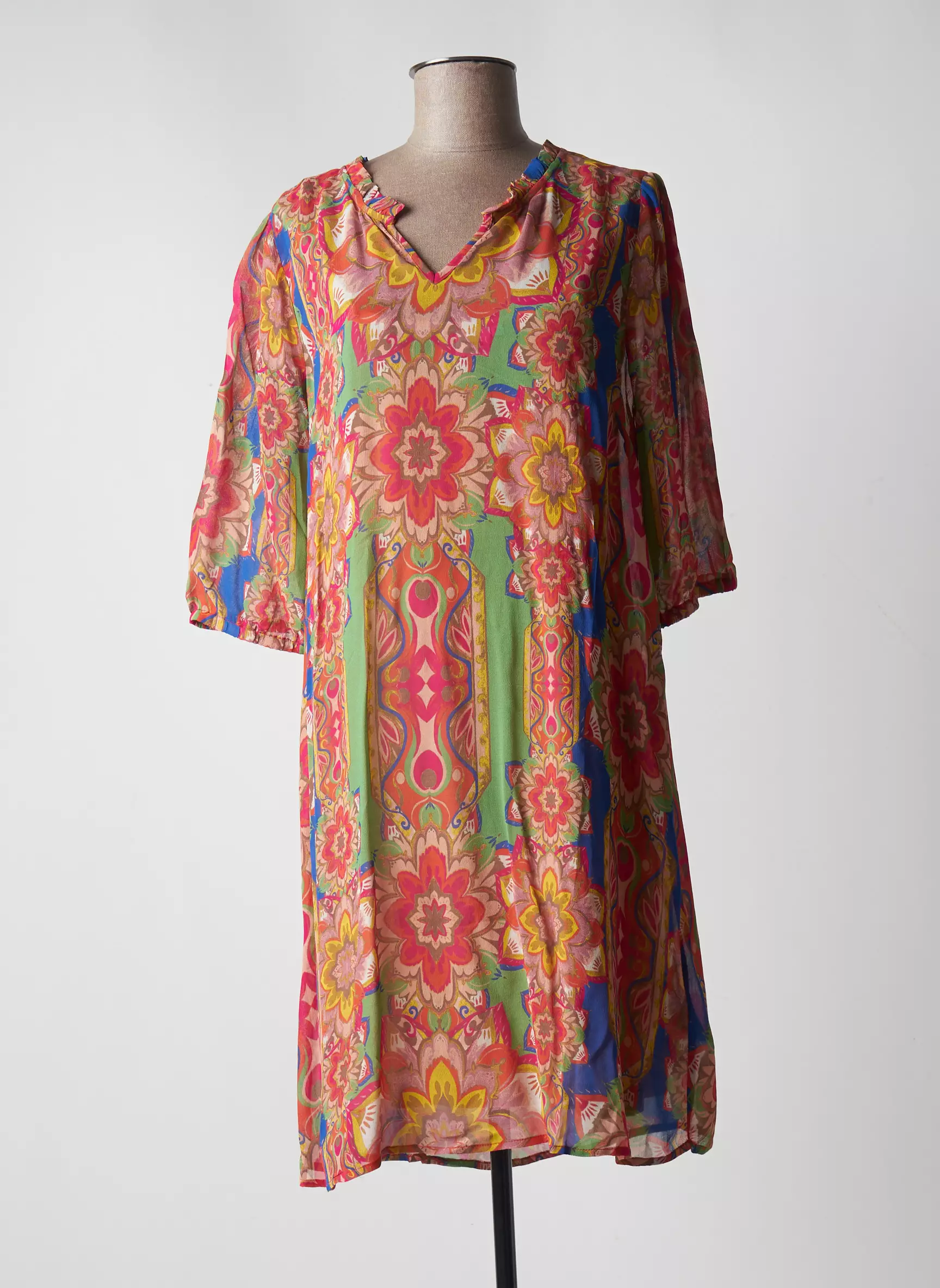 Cream Robes Mi Longues Femme couleur rouge