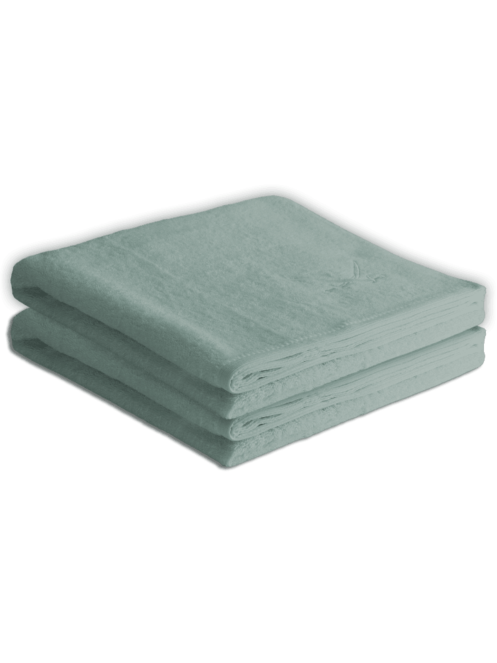 Sansibar 2er Handtuch-Set „Frottier-Kollektion Classic“, 50x100 cm in Smaragd günstig kaufen onesize