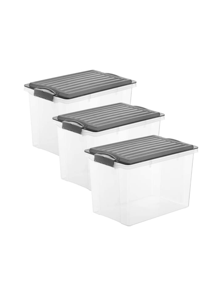 Rotho 3er Set Box DIN A4 Format hoch, 19 l COMPACT günstig kaufen onesize