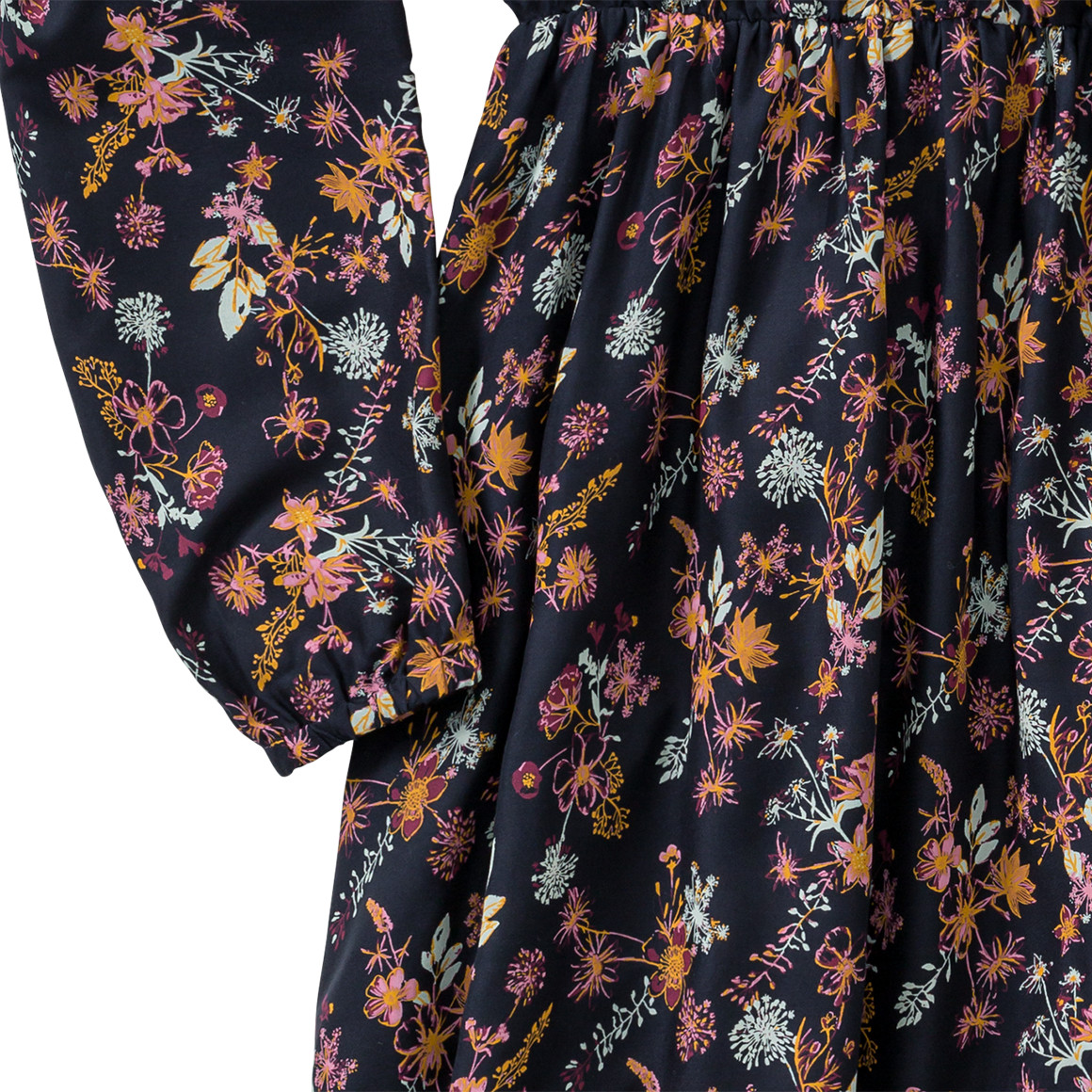 Mädchen Kleid mit floralem Allover-Print
