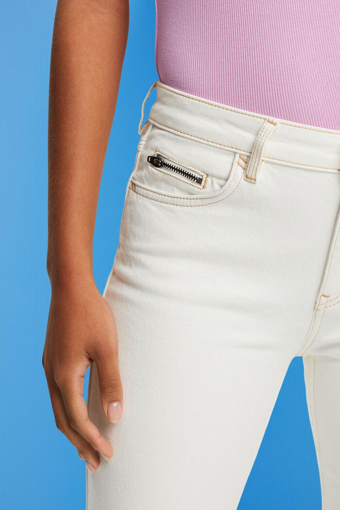 High-Rise-Jeans mit geradem Bein