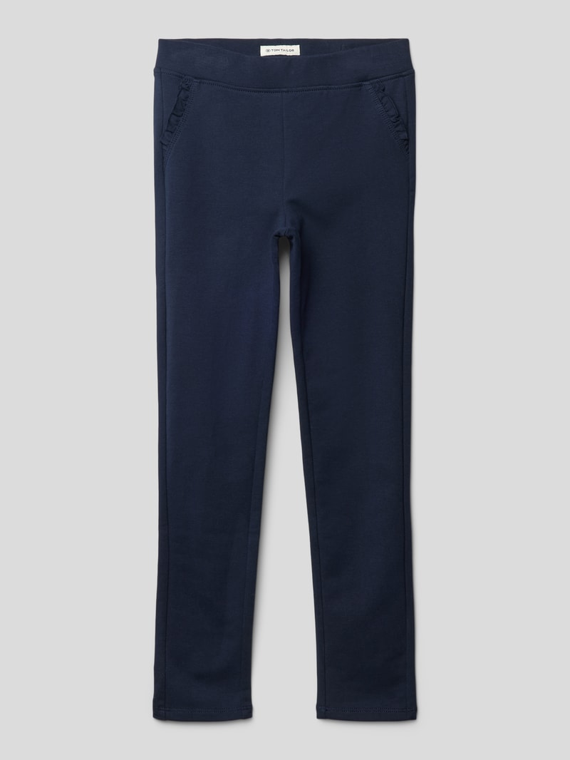 Sweatpants mit Eingrifftaschen in marineblau