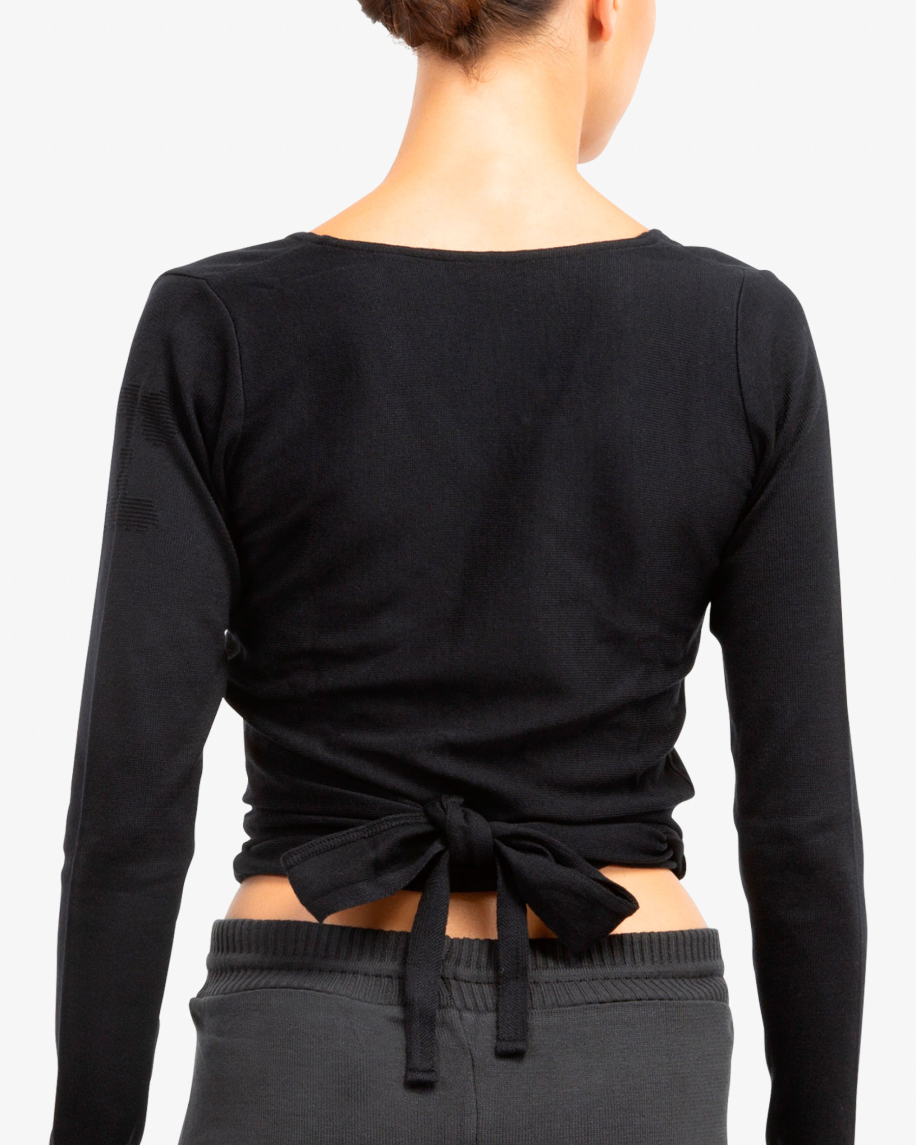 Knitted wrap-over